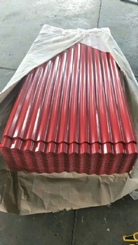 Color coated corrugated steel plate