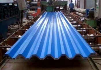 Color coated corrugated steel plate